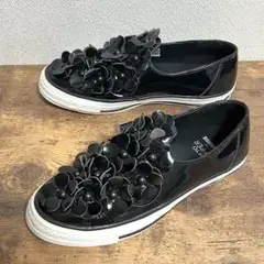 美品☆コンバース TOKYO BOPPER フラワー スリッポン 24cm