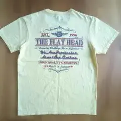 36 S フラットヘッド　半袖　Tシャツ 黄色　メンズ　レディース　トップス
