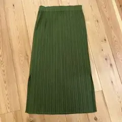 PLEATS PLEASE プリーツプリーズ スカート カーキ