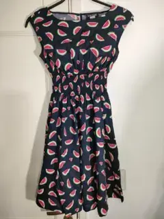 希少✦katespadeNEWYORKケイトスペードスイカデザインフレアワンピ