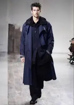 23aw Yohji Yamamoto ウールギャバ フードブルゾンLOOK23