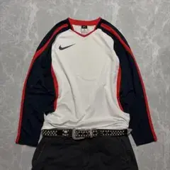 00s【NIKE】logo long sleeve tee/Y2K tech 白