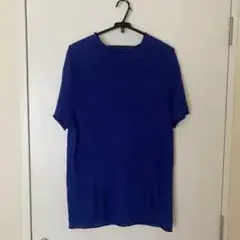 y's 半袖サマーニット　ブルー