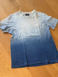 BLUE BLUE JAPAN グラデーションインディゴ染め ポケットTシャツ