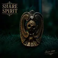 SHARE SPIRIT／シェアスピリットスカルリング真鍮 US9-9.5未使用