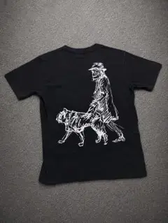 ヨウジヤマモト ニューエラ 20SS スカル 犬の散歩 朝倉優佳 Tシャツ黒 3