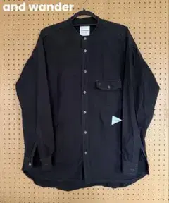 and wander　アンドワンダー　長袖シャツ　定価２万　L　美品