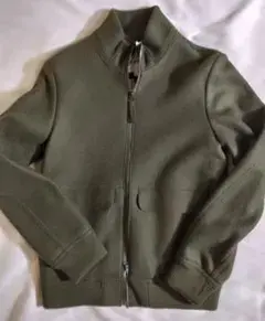 新品ASPESI/WOOLスタンドカラーブルゾンWジップ