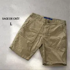 サージュデクレ ショートパンツ カーゴパンツ ベージュ系 Lサイズ