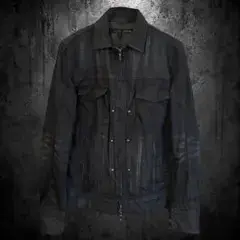 SCHLUSSEL distressed plaid zip jacket