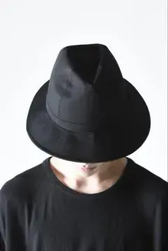 新品 ヨウジヤマモトオム WOOL GABARDINE FEDORA HAT