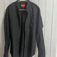 Supreme シュプリーム 長袖シャツ ブラック M 黒 ロゴ