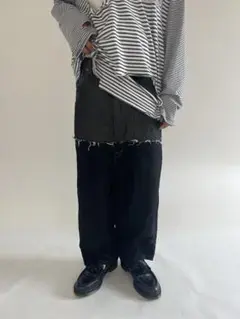 ganryu cut up sarouel pants
