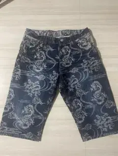 錦　ショートパンツ ネイビー
