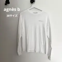 To b. by agnes b. ロゴ 長袖 Tシャツ ホワイト　アニエスベー