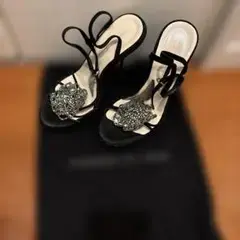 Alessandro Dell'Acqua ビジュー パンプス ブラック