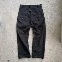 21AW Fumito Ganryu サルエル シンチバック チノパン ブラック