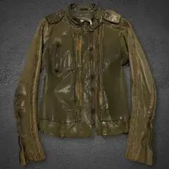 Share Spirit military leather jacket