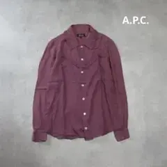 A.P.C. / 2000s フリル デザイン ロングスリーブ シャツ ブラウス