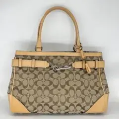 【美品】COACH A06N-8K07 シグネチャー トートバッグ