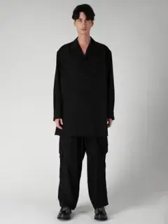 26AW Yohji Yamamoto ウールギャバ 開襟シャツ