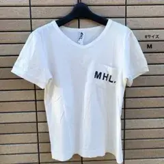 MHL マーガレットハウエル　半袖Ｔシャツ　ホワイト系　Ⅱサイズ　M