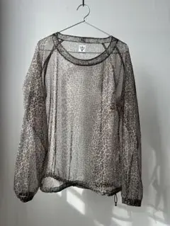 south2west8 leopard mesh shirt