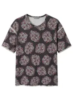 COMME des GARCONS HOMME 田中オム Tシャツ 総柄 羽根