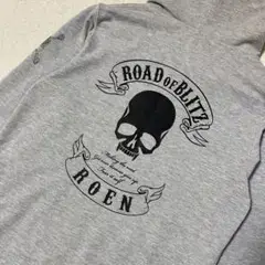 Roen スカルプリントジップアップパーカー グレー☆美品☆