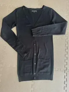 agnes b フランス製 Vネックニットカーディガン blackサイズ1