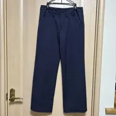ジュンヤワタナベ　コムデギャルソン　ネイビー系 ストライプ ワイドパンツ