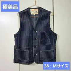 極美品　シュガーケーン ウォバッシュ ベスト 38　M