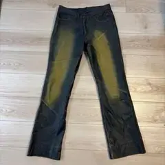 2912925 homme レザーフレアパンツ Y2K archives 皮パン