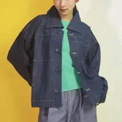 極美品　イッセイミヤケ　デニムジャケット REmeTEX DENIM 23AW