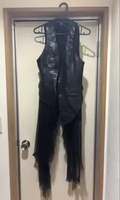 hyde着if GILET ANGELハーフムーン sly ラムレザーアシメジレ