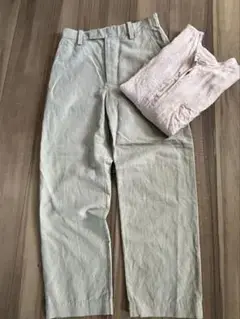 MARGARET HOWELL COTTON LINEN TROUSERS
