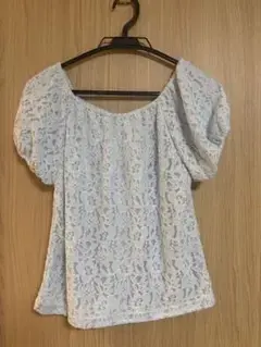 CLEF DE SOL レース オフショルダー トップス