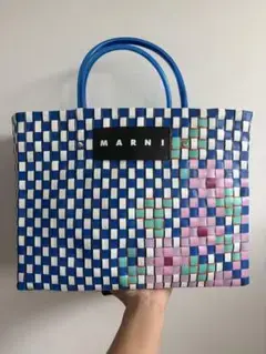 MARNI MARKET バスケットバッグ 花柄　マルニ　かご