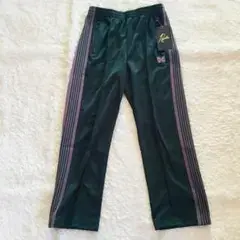 新品 NEEDLES トラックパンツ グリーン Sサイズ ニードルズ ニードルス