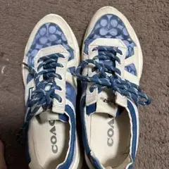 COACH シグネチャー スニーカー ブルー系