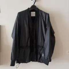 and wander coverd rip cardigan ブラック 2
