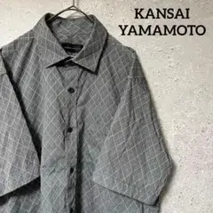 KANSAI YAMAMOTO 山本寛斎 シャツ 半袖 シンプル オシャレ XL