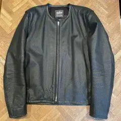 KADOYA K'S LEATHER パンチングレザージャケット LL 美品
