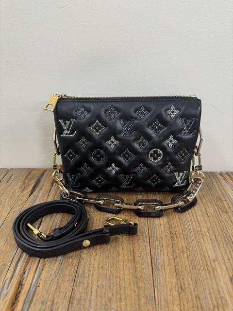 LV Lambskin Crystal Embellished Coussin BB