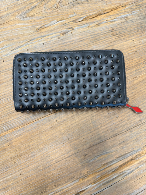Louboutin Spiked Zippy Wallet