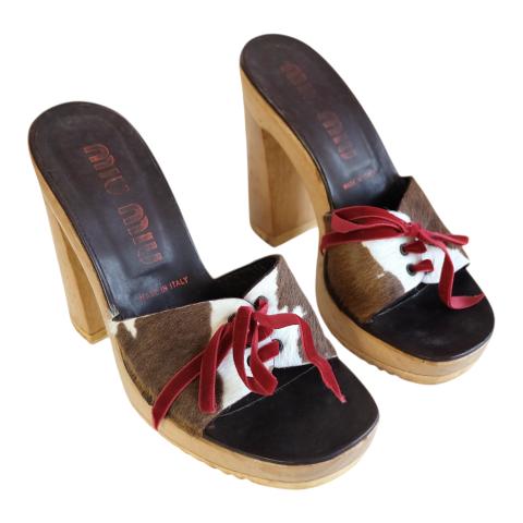 copy of 1998 'Miu Miu' Metal Platforms