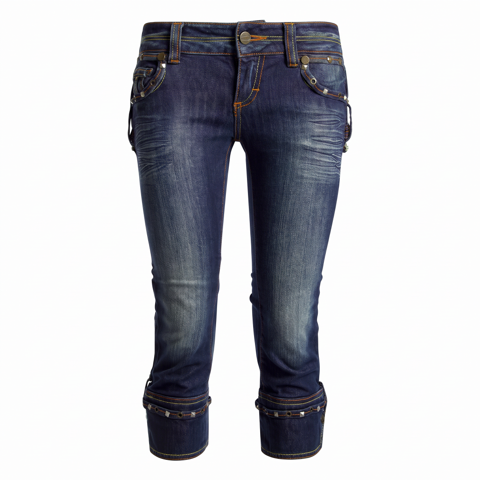 JUST CAVALLI LOW WAIST DENIM CAPRIS