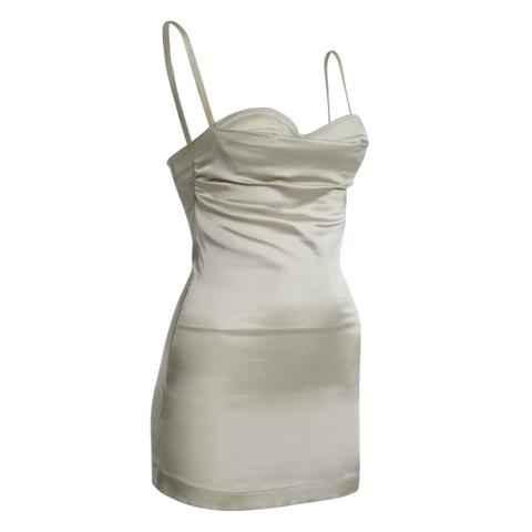 DOLCE & GABBANA SATIN DRESS