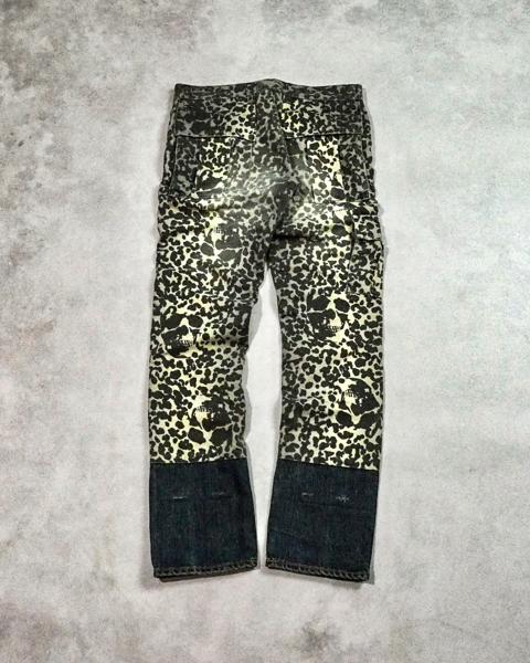 HYSTERIC GLAMOUR HYBRID SKULL CAMO CARGO JEANS