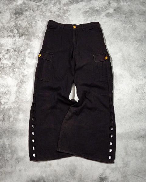 VERONICA LED RECHWE FLARED BUTTONHOLE CARGO PANTS